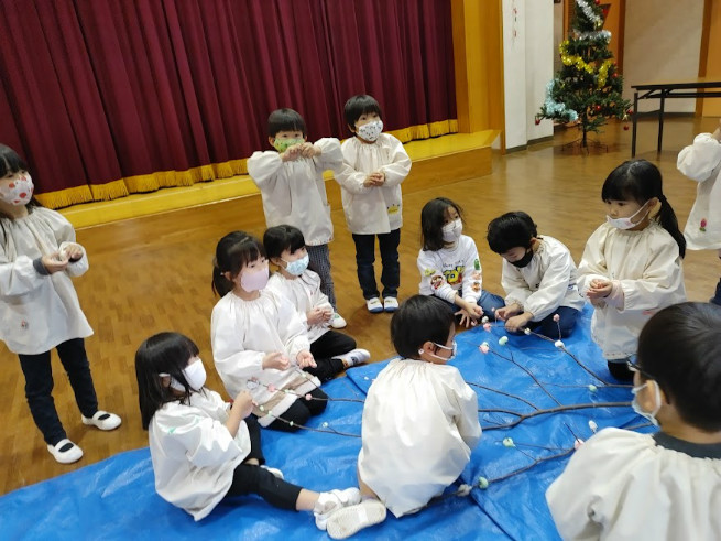 成木餅づくり、こちらも初体験！！