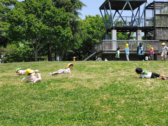 寝転がるのも楽しい