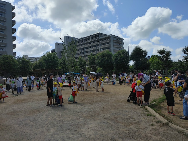 お母さんとの再会、園でがんばって泊まれたよ