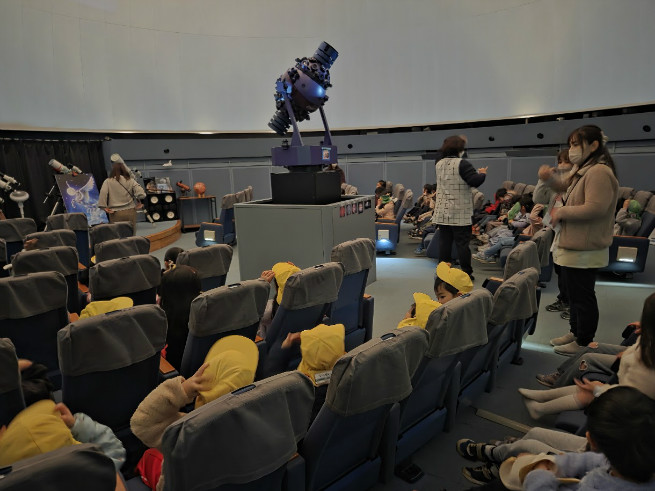 興味をもって集中して見ていました