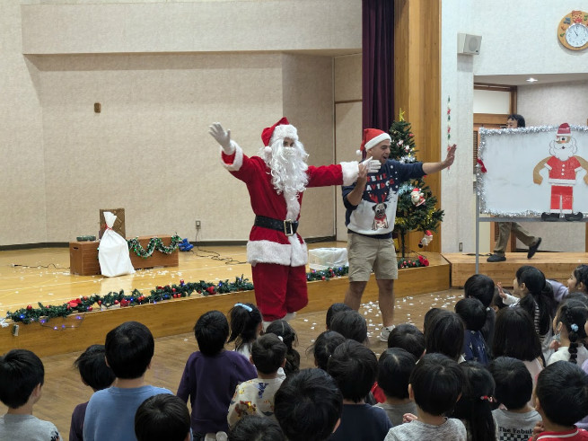 サンタさん登場