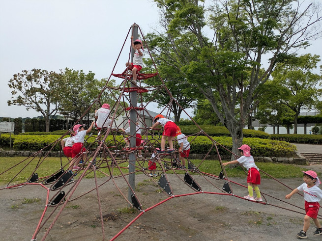 高さのある遊具も大丈夫
