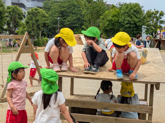 屋台上はおともだちとの団らんの場所