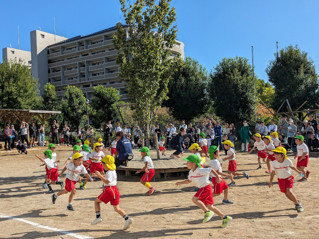 しっぽ取りゲームは遊びでよくやっているため楽しんでいました