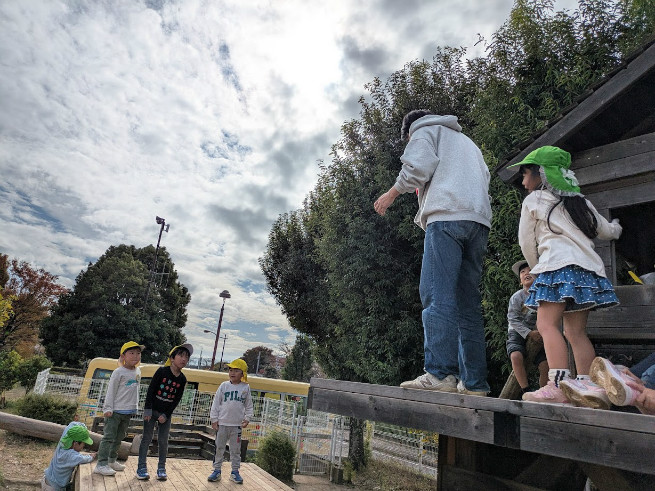 ツリーハウスはてっぺんまでいきました